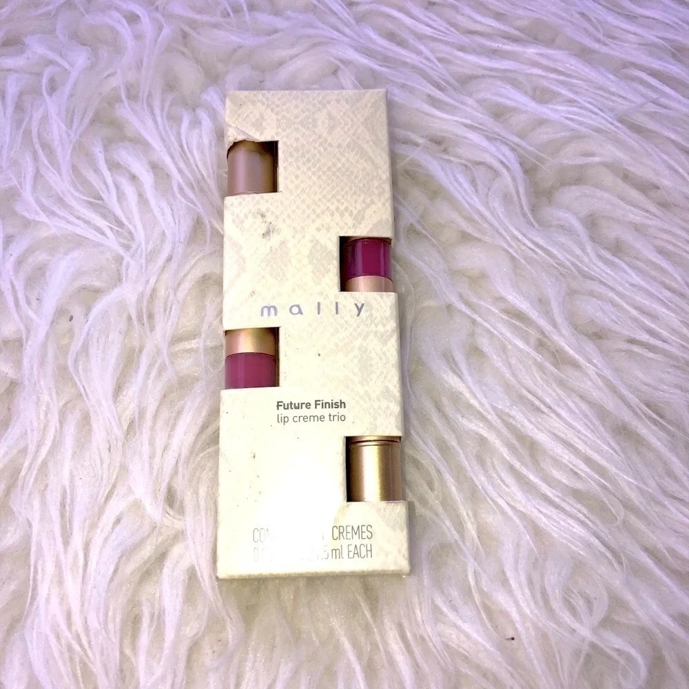 MALLY Future Finish Lip Cream Trio Lipstick Lipgloss Set of 3